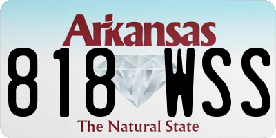 AR license plate 818WSS