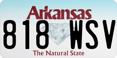 AR license plate 818WSV