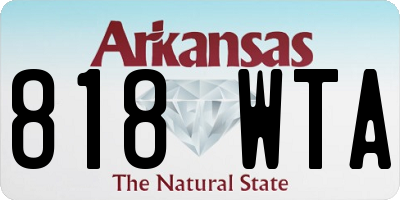AR license plate 818WTA