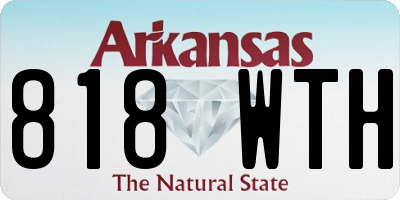 AR license plate 818WTH