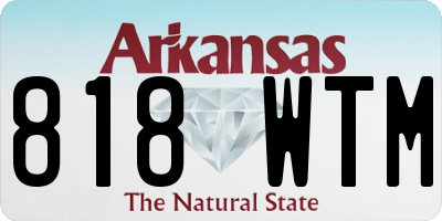 AR license plate 818WTM
