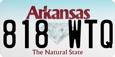 AR license plate 818WTQ