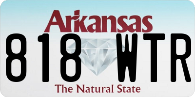 AR license plate 818WTR
