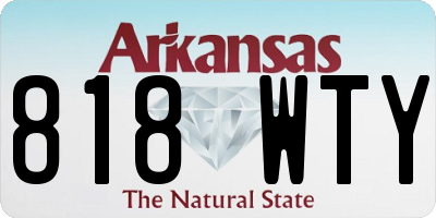 AR license plate 818WTY