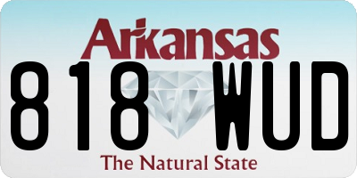 AR license plate 818WUD