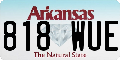 AR license plate 818WUE