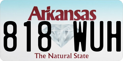 AR license plate 818WUH