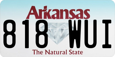 AR license plate 818WUI