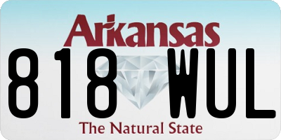 AR license plate 818WUL