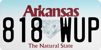 AR license plate 818WUP