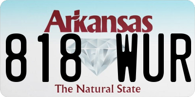 AR license plate 818WUR