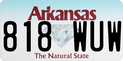 AR license plate 818WUW