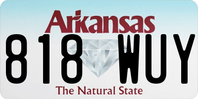 AR license plate 818WUY