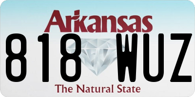 AR license plate 818WUZ