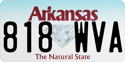 AR license plate 818WVA
