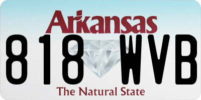 AR license plate 818WVB