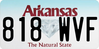 AR license plate 818WVF