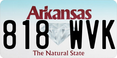 AR license plate 818WVK