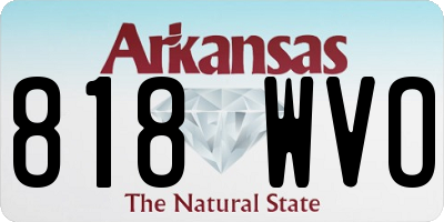 AR license plate 818WVO