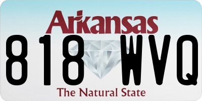 AR license plate 818WVQ