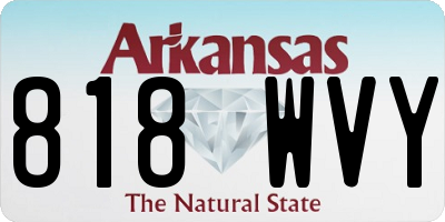 AR license plate 818WVY