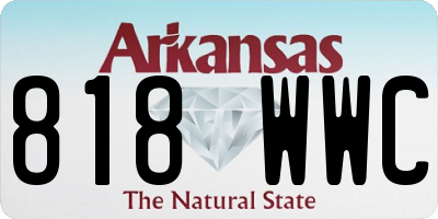 AR license plate 818WWC