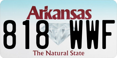 AR license plate 818WWF