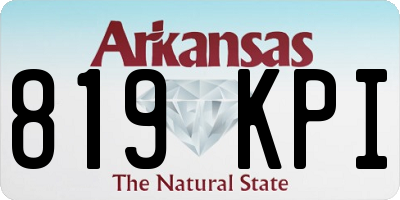 AR license plate 819KPI