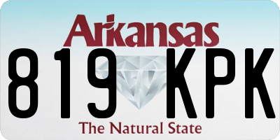 AR license plate 819KPK