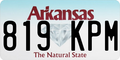 AR license plate 819KPM