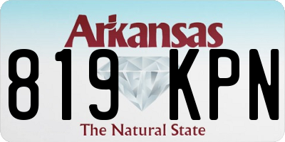 AR license plate 819KPN