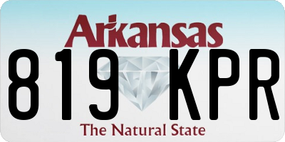 AR license plate 819KPR