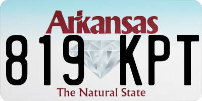 AR license plate 819KPT