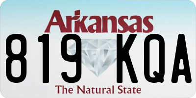AR license plate 819KQA