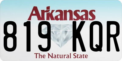AR license plate 819KQR