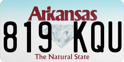 AR license plate 819KQU