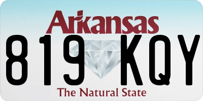 AR license plate 819KQY