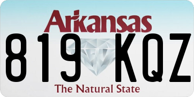 AR license plate 819KQZ