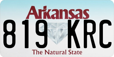 AR license plate 819KRC