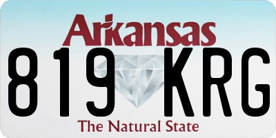AR license plate 819KRG
