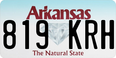 AR license plate 819KRH