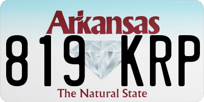 AR license plate 819KRP