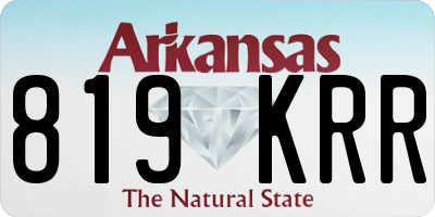 AR license plate 819KRR