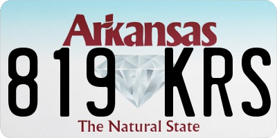 AR license plate 819KRS
