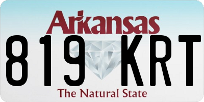 AR license plate 819KRT