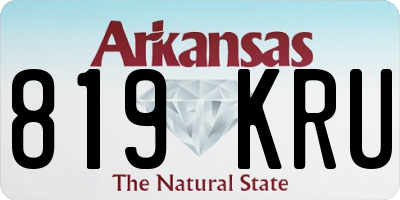 AR license plate 819KRU
