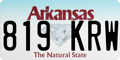 AR license plate 819KRW