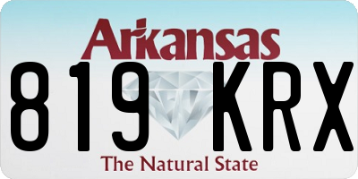 AR license plate 819KRX