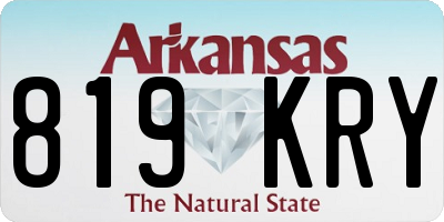 AR license plate 819KRY