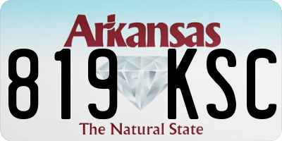 AR license plate 819KSC